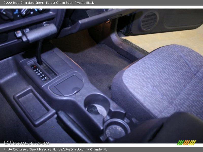 Forest Green Pearl / Agate Black 2000 Jeep Cherokee Sport