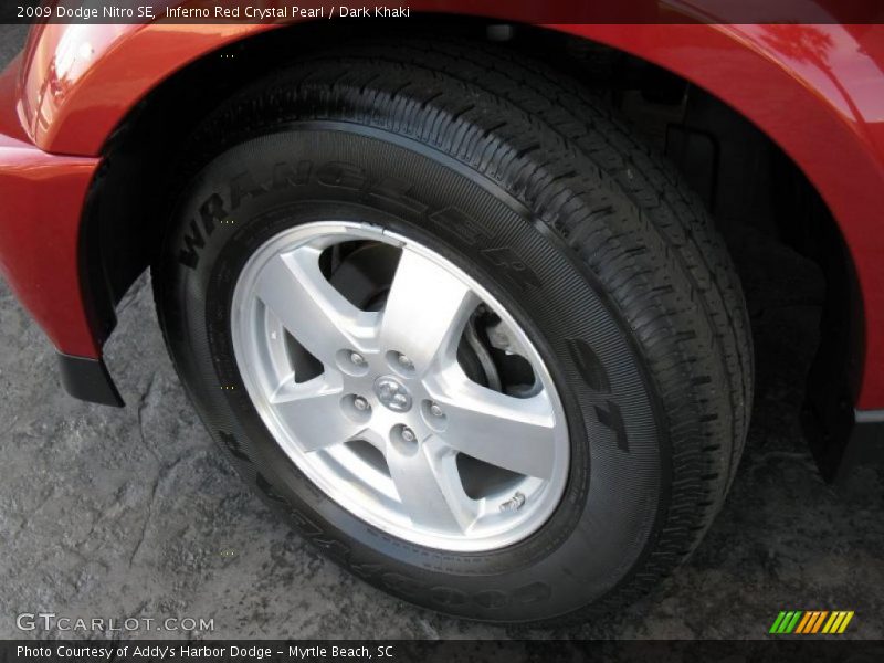 Inferno Red Crystal Pearl / Dark Khaki 2009 Dodge Nitro SE