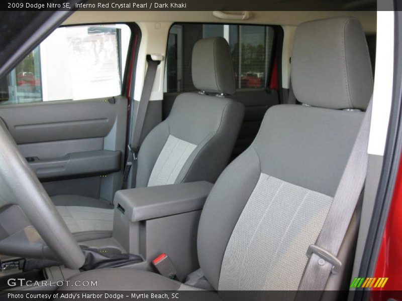 Inferno Red Crystal Pearl / Dark Khaki 2009 Dodge Nitro SE