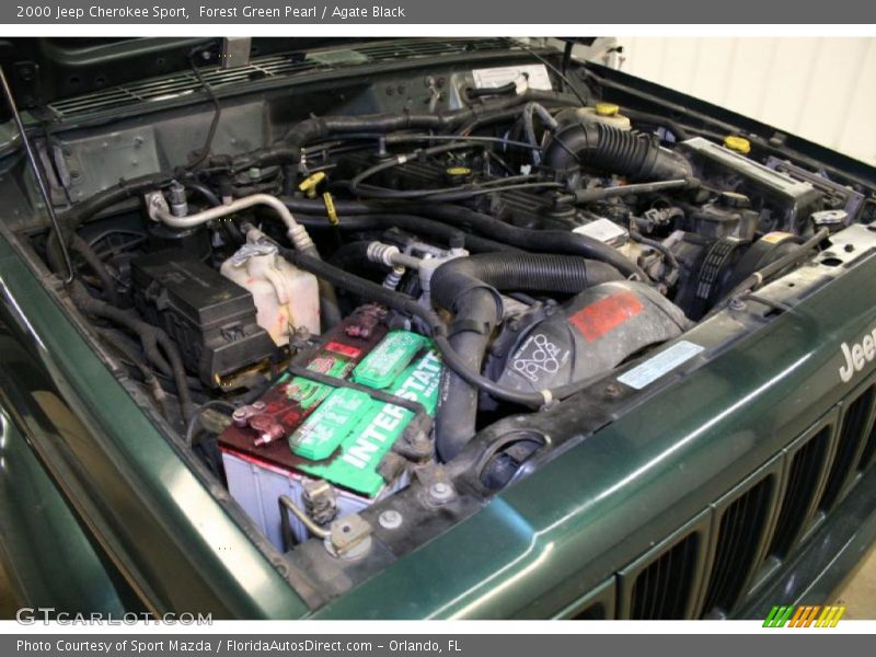 Forest Green Pearl / Agate Black 2000 Jeep Cherokee Sport
