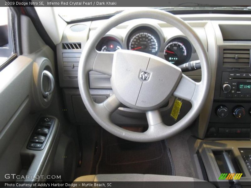 Inferno Red Crystal Pearl / Dark Khaki 2009 Dodge Nitro SE