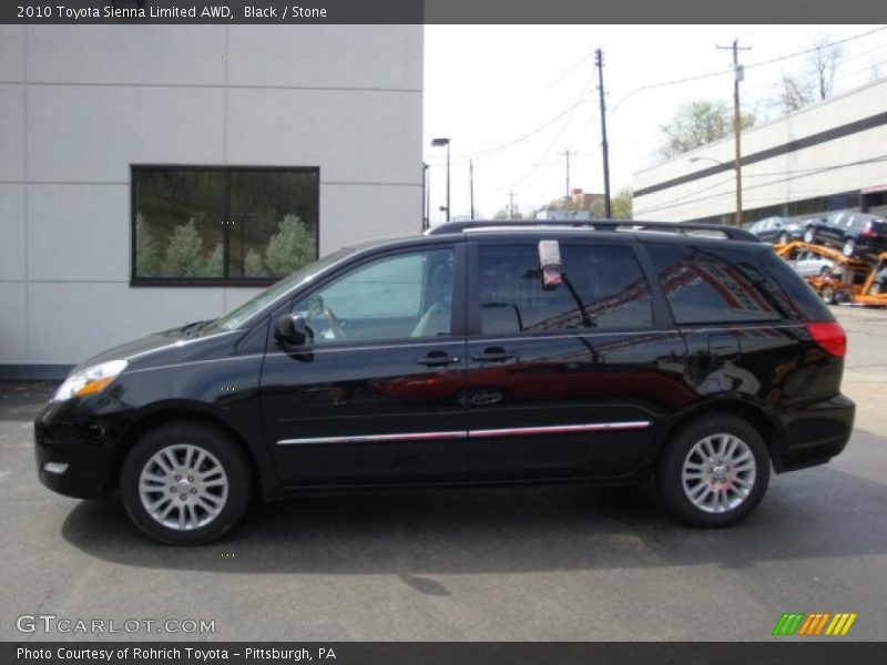 Black / Stone 2010 Toyota Sienna Limited AWD