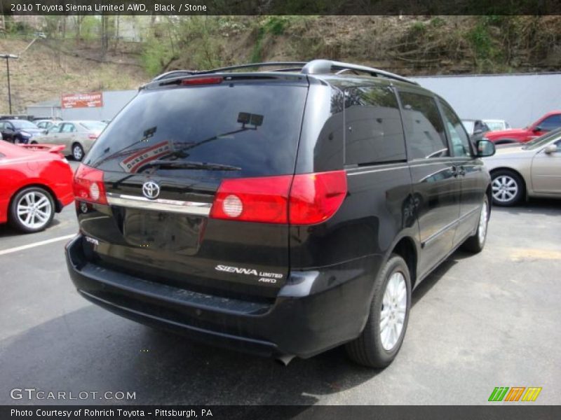 Black / Stone 2010 Toyota Sienna Limited AWD