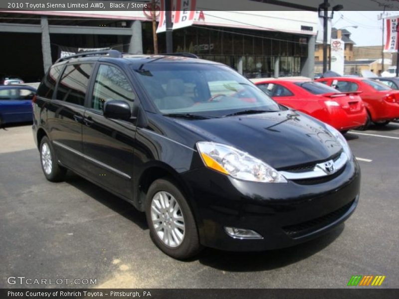 Black / Stone 2010 Toyota Sienna Limited AWD