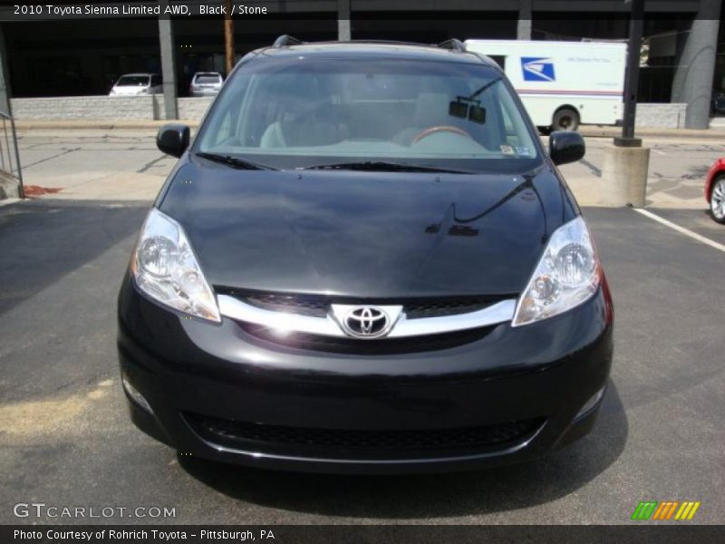 Black / Stone 2010 Toyota Sienna Limited AWD