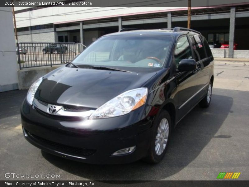 Black / Stone 2010 Toyota Sienna Limited AWD