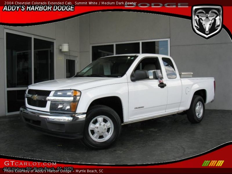 Summit White / Medium Dark Pewter 2004 Chevrolet Colorado Extended Cab