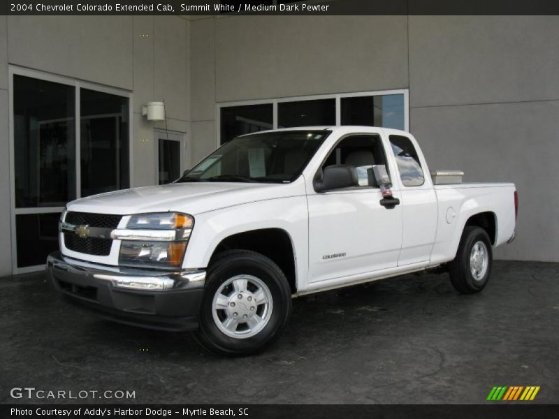 Summit White / Medium Dark Pewter 2004 Chevrolet Colorado Extended Cab