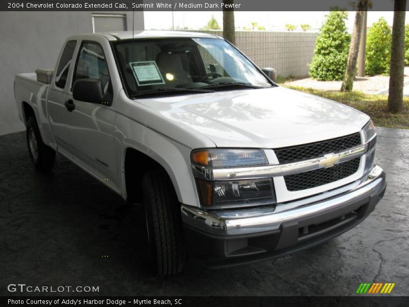 Summit White / Medium Dark Pewter 2004 Chevrolet Colorado Extended Cab