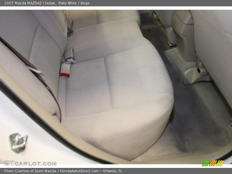 Rally White / Beige 2007 Mazda MAZDA3 i Sedan