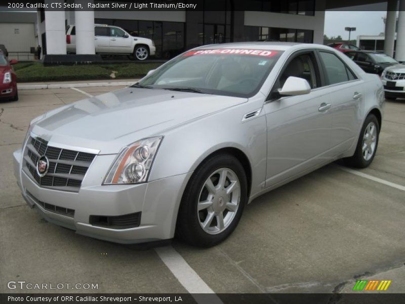 Radiant Silver / Light Titanium/Ebony 2009 Cadillac CTS Sedan