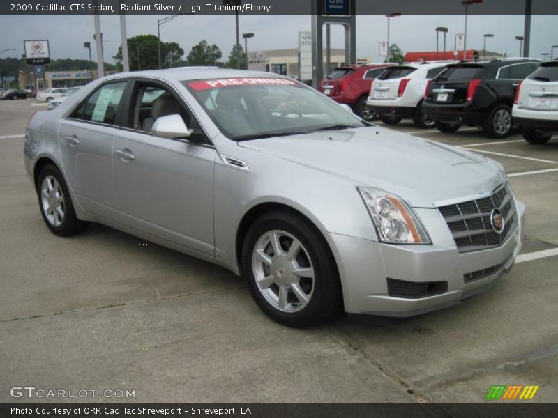 Radiant Silver / Light Titanium/Ebony 2009 Cadillac CTS Sedan