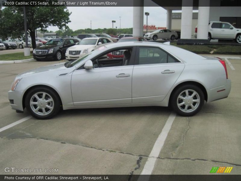 Radiant Silver / Light Titanium/Ebony 2009 Cadillac CTS Sedan