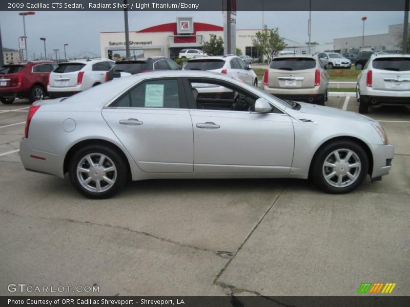 Radiant Silver / Light Titanium/Ebony 2009 Cadillac CTS Sedan