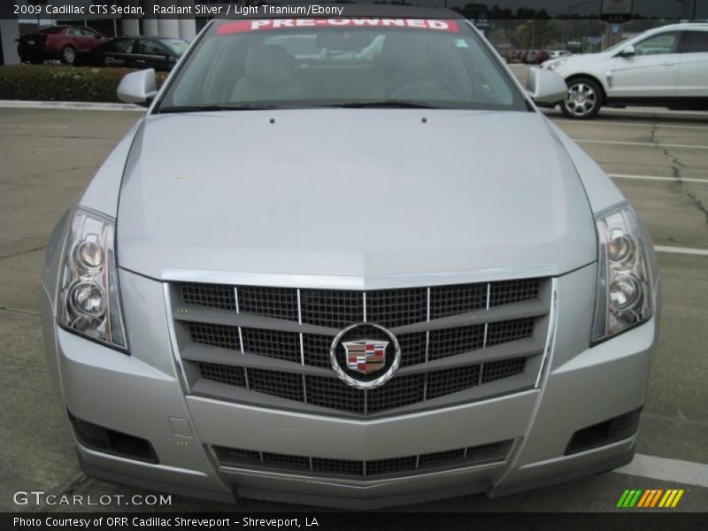 Radiant Silver / Light Titanium/Ebony 2009 Cadillac CTS Sedan