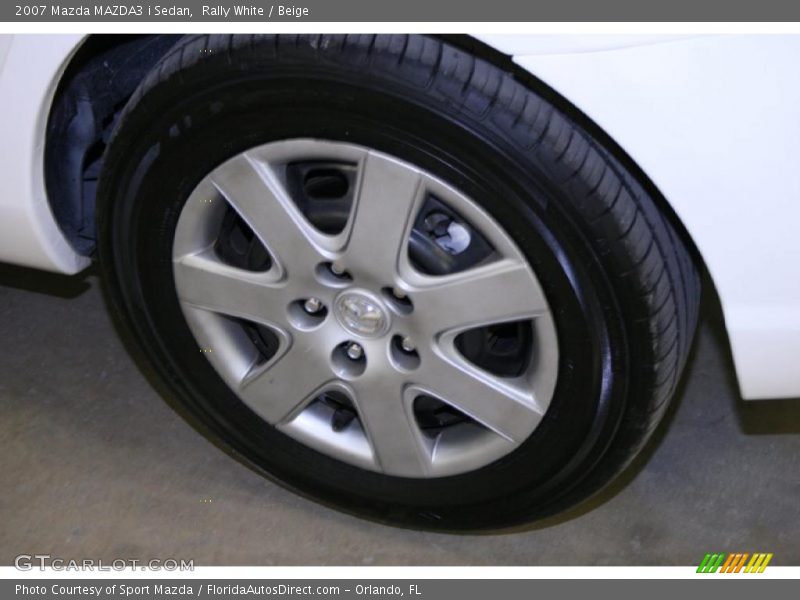 Rally White / Beige 2007 Mazda MAZDA3 i Sedan