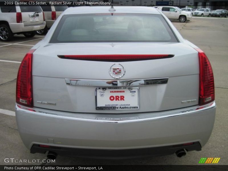 Radiant Silver / Light Titanium/Ebony 2009 Cadillac CTS Sedan