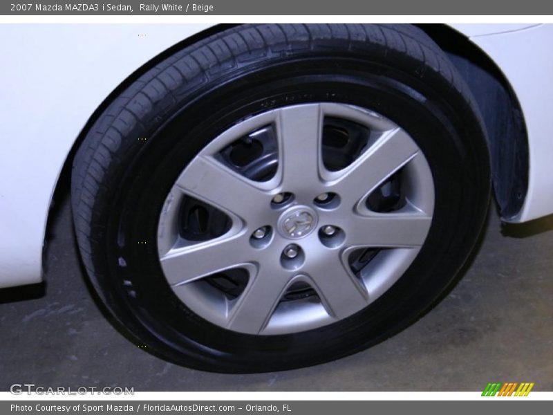 Rally White / Beige 2007 Mazda MAZDA3 i Sedan
