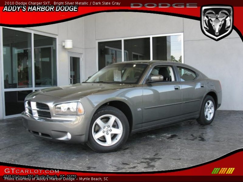 Bright Silver Metallic / Dark Slate Gray 2010 Dodge Charger SXT
