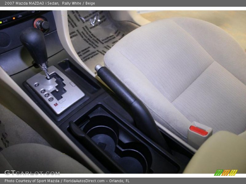 Rally White / Beige 2007 Mazda MAZDA3 i Sedan