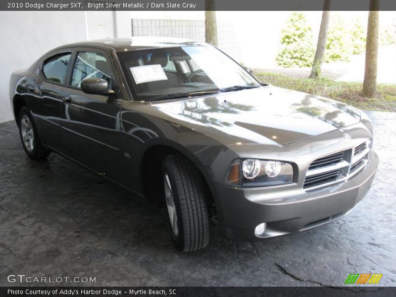 Bright Silver Metallic / Dark Slate Gray 2010 Dodge Charger SXT