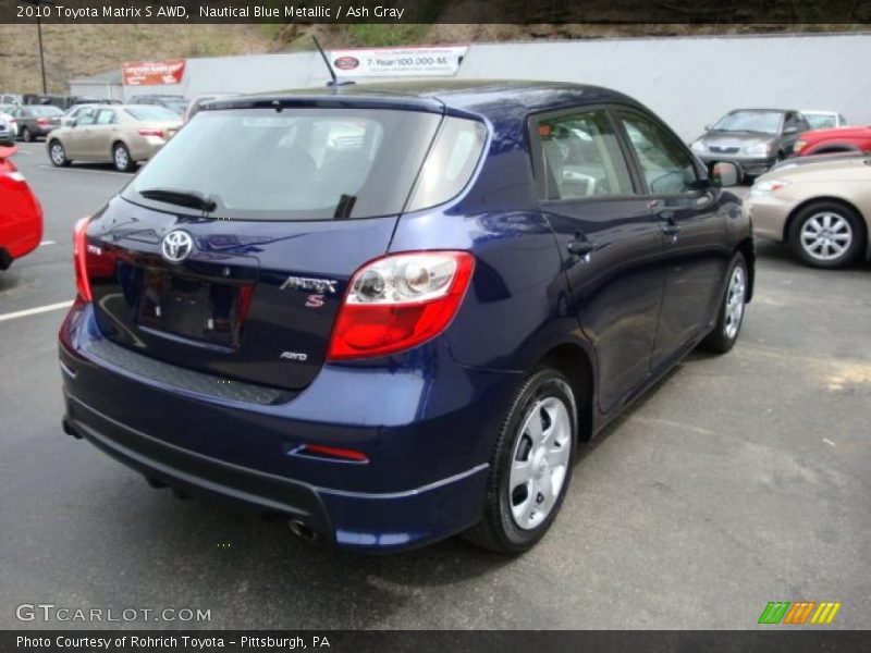 Nautical Blue Metallic / Ash Gray 2010 Toyota Matrix S AWD