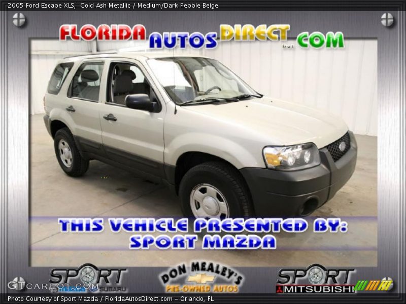 Gold Ash Metallic / Medium/Dark Pebble Beige 2005 Ford Escape XLS