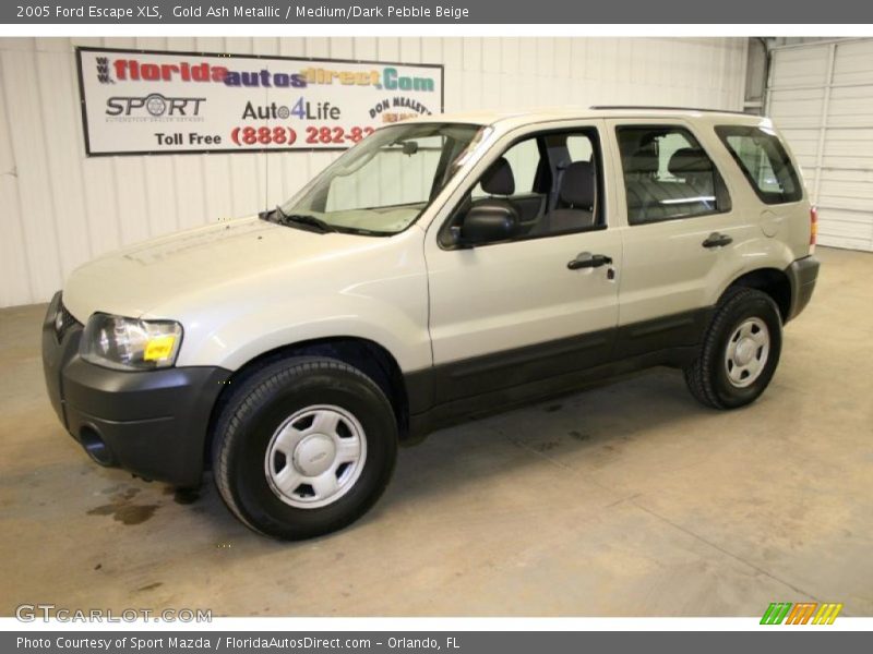 Gold Ash Metallic / Medium/Dark Pebble Beige 2005 Ford Escape XLS