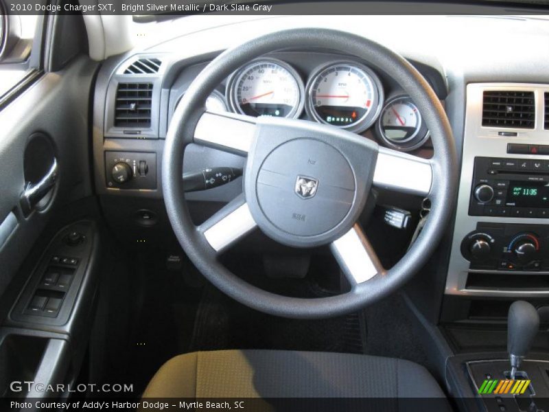 Bright Silver Metallic / Dark Slate Gray 2010 Dodge Charger SXT