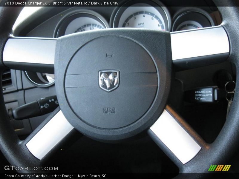 Bright Silver Metallic / Dark Slate Gray 2010 Dodge Charger SXT