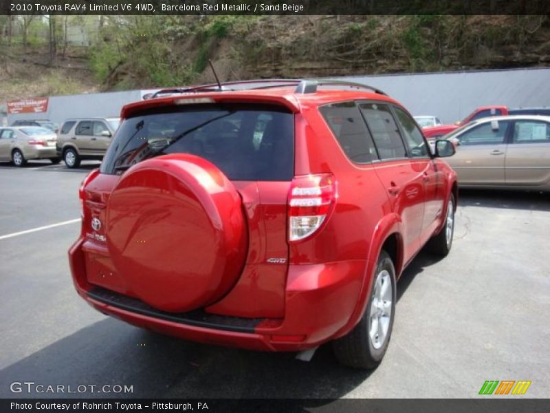 Barcelona Red Metallic / Sand Beige 2010 Toyota RAV4 Limited V6 4WD
