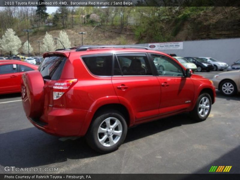 Barcelona Red Metallic / Sand Beige 2010 Toyota RAV4 Limited V6 4WD