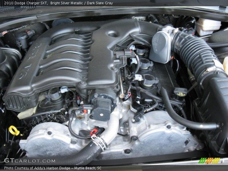 Bright Silver Metallic / Dark Slate Gray 2010 Dodge Charger SXT