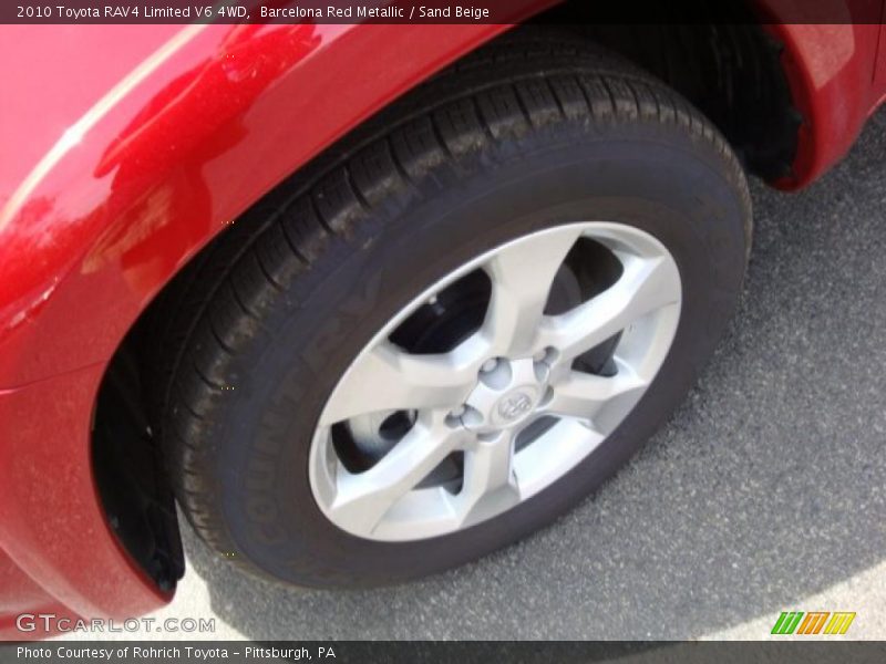 Barcelona Red Metallic / Sand Beige 2010 Toyota RAV4 Limited V6 4WD