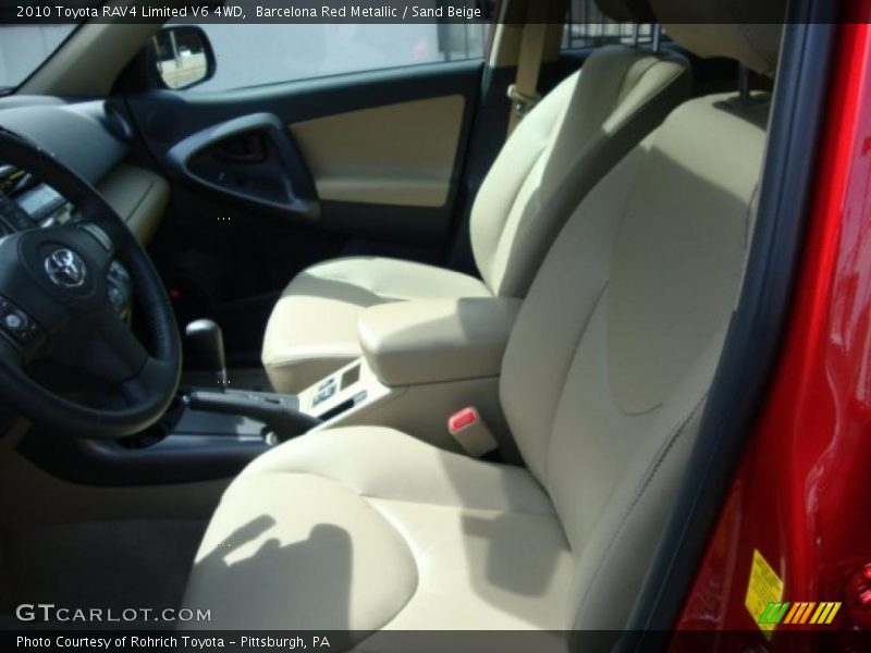 Barcelona Red Metallic / Sand Beige 2010 Toyota RAV4 Limited V6 4WD