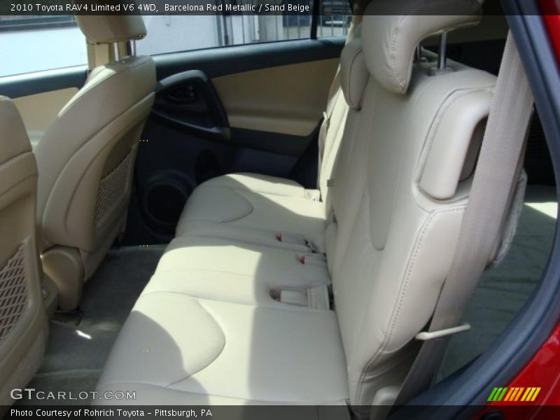 Barcelona Red Metallic / Sand Beige 2010 Toyota RAV4 Limited V6 4WD