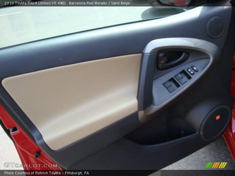 Barcelona Red Metallic / Sand Beige 2010 Toyota RAV4 Limited V6 4WD