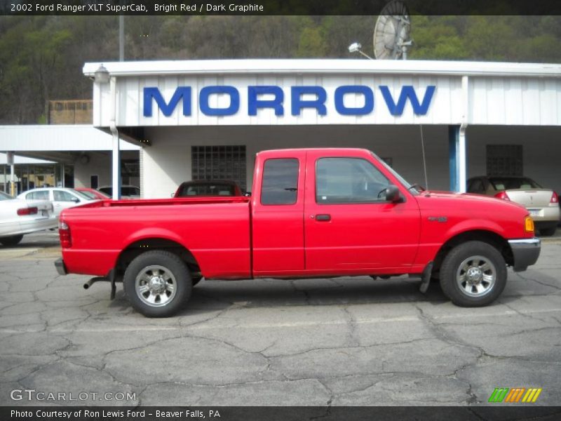 Bright Red / Dark Graphite 2002 Ford Ranger XLT SuperCab