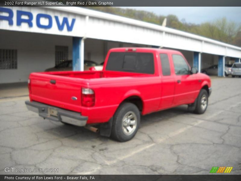 Bright Red / Dark Graphite 2002 Ford Ranger XLT SuperCab