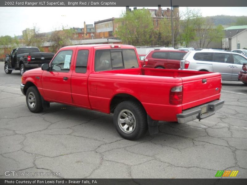 Bright Red / Dark Graphite 2002 Ford Ranger XLT SuperCab