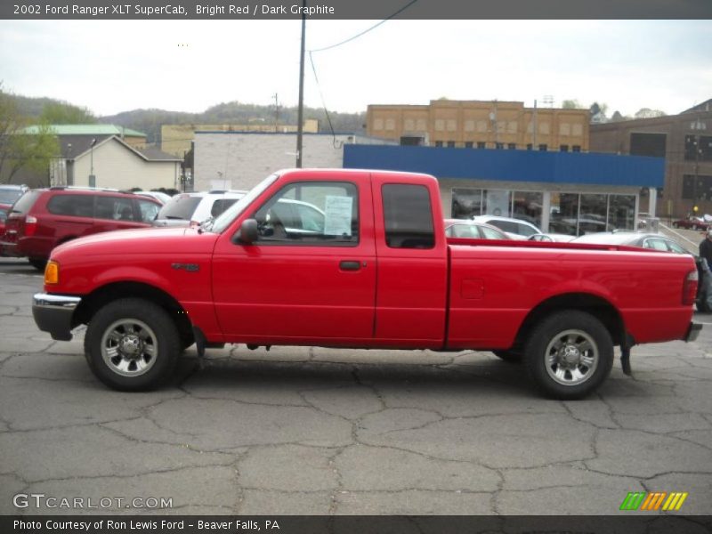 Bright Red / Dark Graphite 2002 Ford Ranger XLT SuperCab
