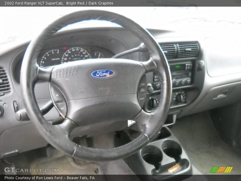 Bright Red / Dark Graphite 2002 Ford Ranger XLT SuperCab