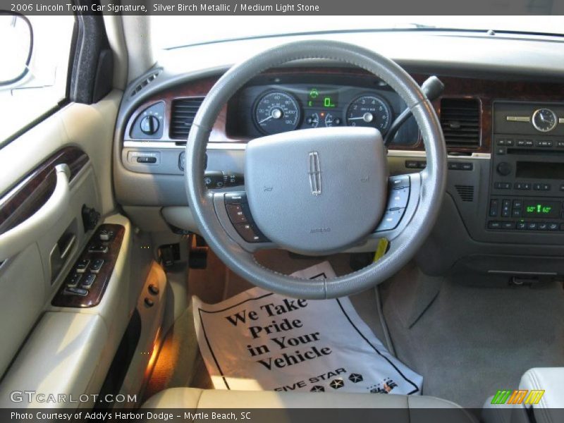 Silver Birch Metallic / Medium Light Stone 2006 Lincoln Town Car Signature