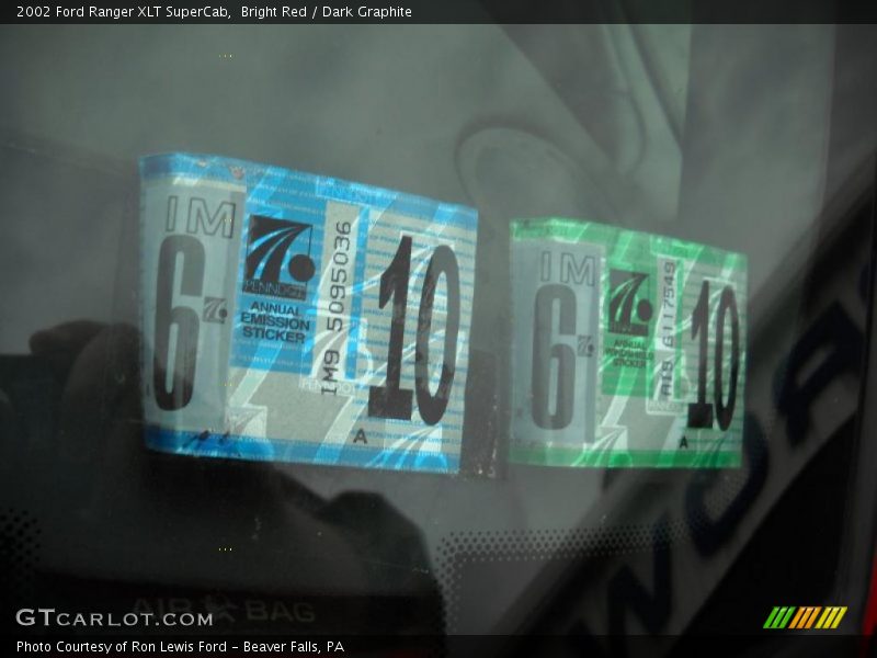 Bright Red / Dark Graphite 2002 Ford Ranger XLT SuperCab