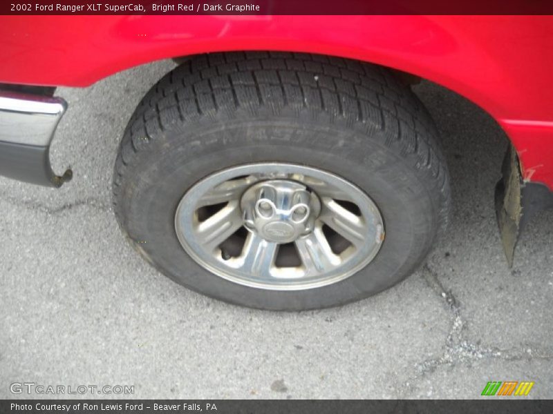 Bright Red / Dark Graphite 2002 Ford Ranger XLT SuperCab