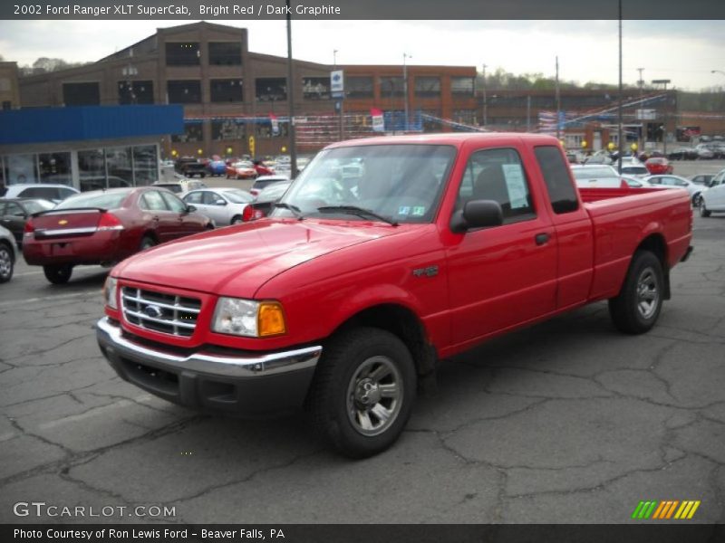 Bright Red / Dark Graphite 2002 Ford Ranger XLT SuperCab