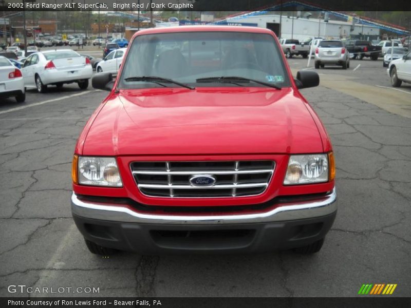 Bright Red / Dark Graphite 2002 Ford Ranger XLT SuperCab