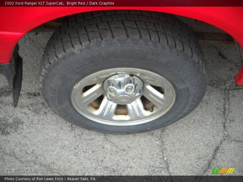 Bright Red / Dark Graphite 2002 Ford Ranger XLT SuperCab