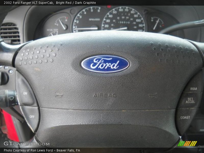 Bright Red / Dark Graphite 2002 Ford Ranger XLT SuperCab