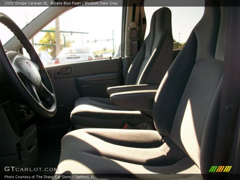 Butane Blue Pearl / Medium Slate Gray 2005 Dodge Caravan SE